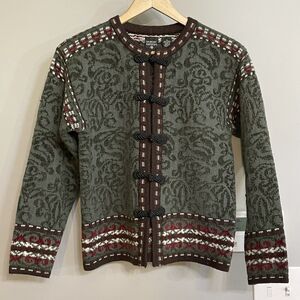 Nordic‎ Design Sweater Cardigan Wool Blend Womens Sz Small EUC